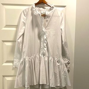 Tuckernuck ruffle shirt dress